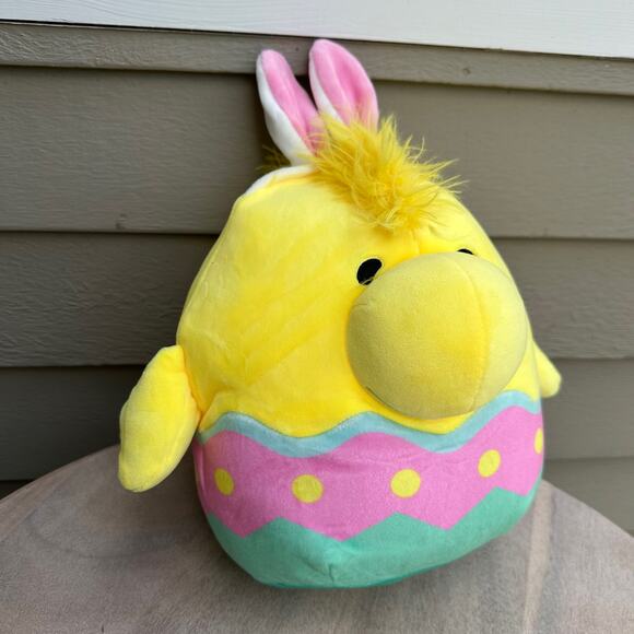Squishmallows 8" Easter Peanuts Woodstock in Easter Egg with Ears Pastel New - Picture 3 of 11